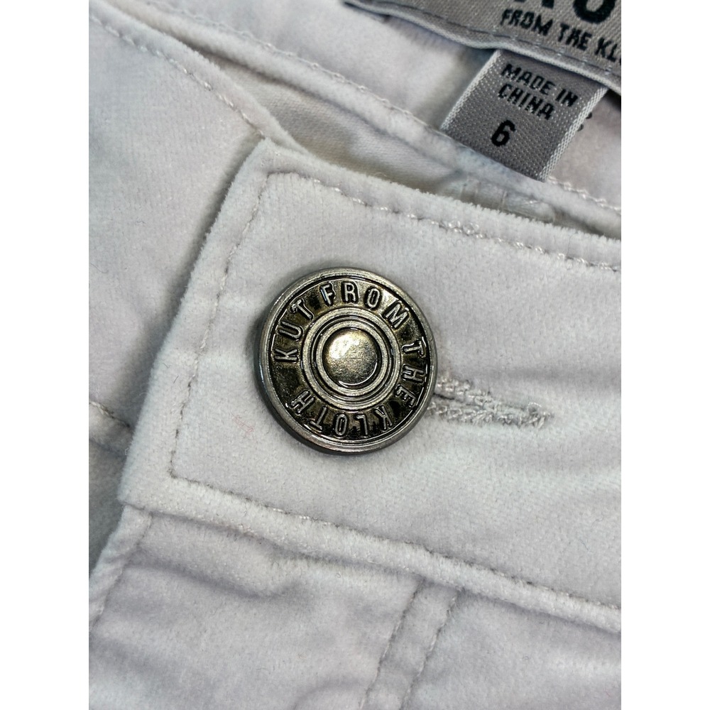 KUT From The Kloth High Rise Ana Flare Pants Light Grey Size 6 NWT - Picture 3 of 9